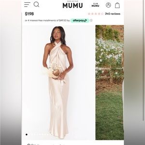 Jasmine Halter Maxi Dress - Champagne Luxe / Show Me Your Mumu